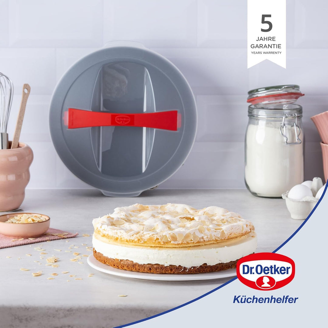Dr. Oetker Bake & Go Springform mit Haube – Ø 26 cm, Rundes Backblech mit Antihaft, inkl. Deckel Sin
