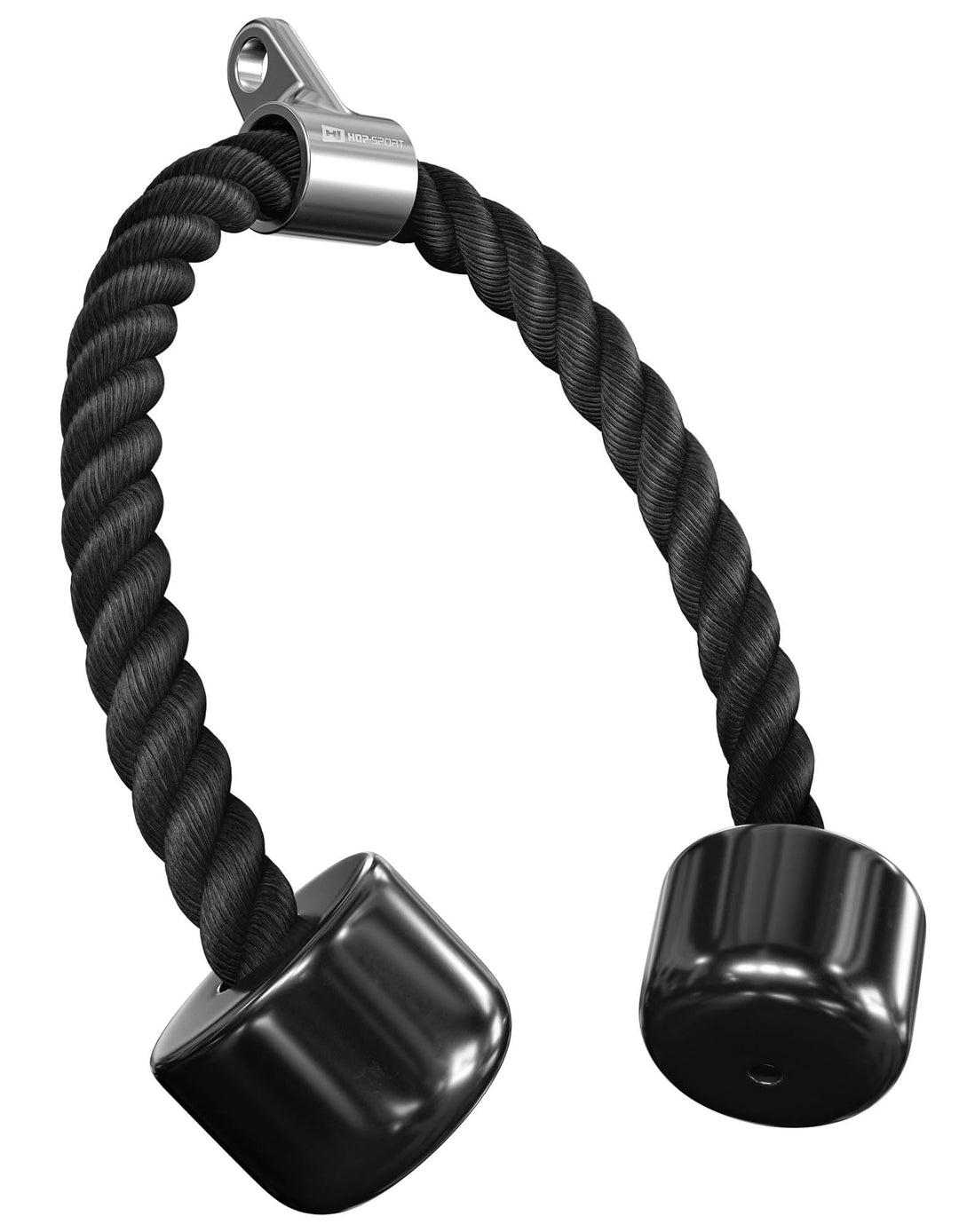 Hop-Sport Trizepsseil 72 cm – Nylon Trizepstau für Kabelzug & Pull Down – Fitness Zubehör mit rutsch