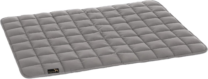 Doctor Bark Pointer | Hundedecke, gepolsterte Liegedecke, Hundematte waschbar (M - 80x60 cm, Hellgra