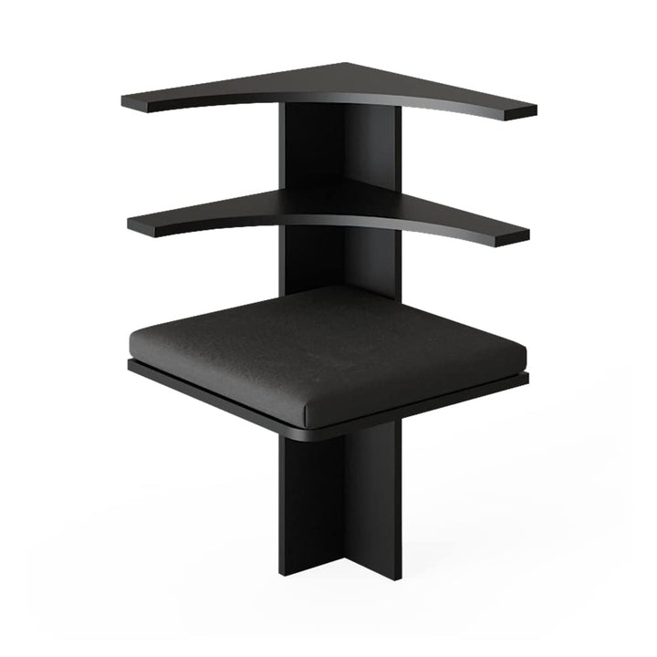 Vicco Esszimmer-Eckbank Roman, Schwarz, 43.5 x 43.5 cm Schwarz Sitzecke, Schwarz Sitzecke