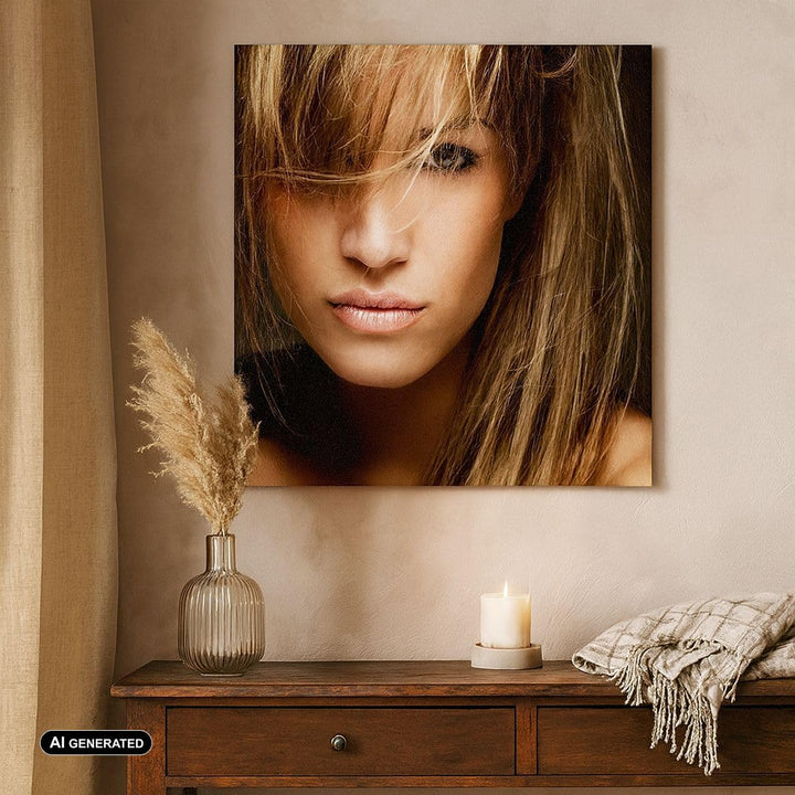 Bilder auf Leinwand Weiblich mode modell nackt Leinwandbild 60x60cm Wandbilder Dekoration Wohnzimmer