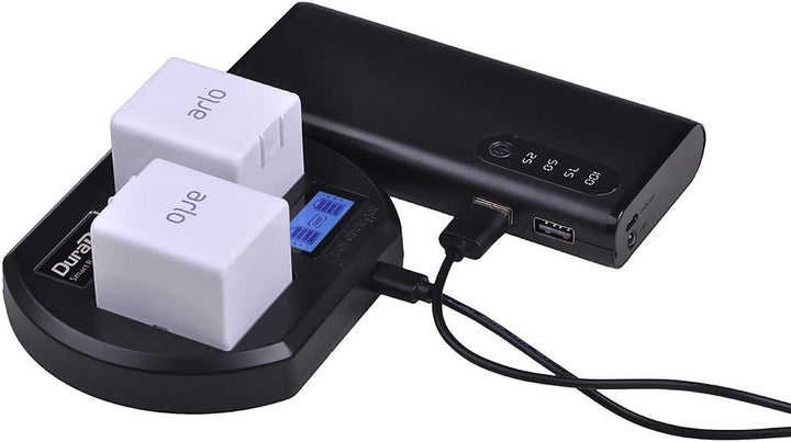 DuraPro LCD Dual Akku Ladegerät Ladestation für Arlo Pro, Arlo Security Light, Arlo Pro 2 & Arlo Go