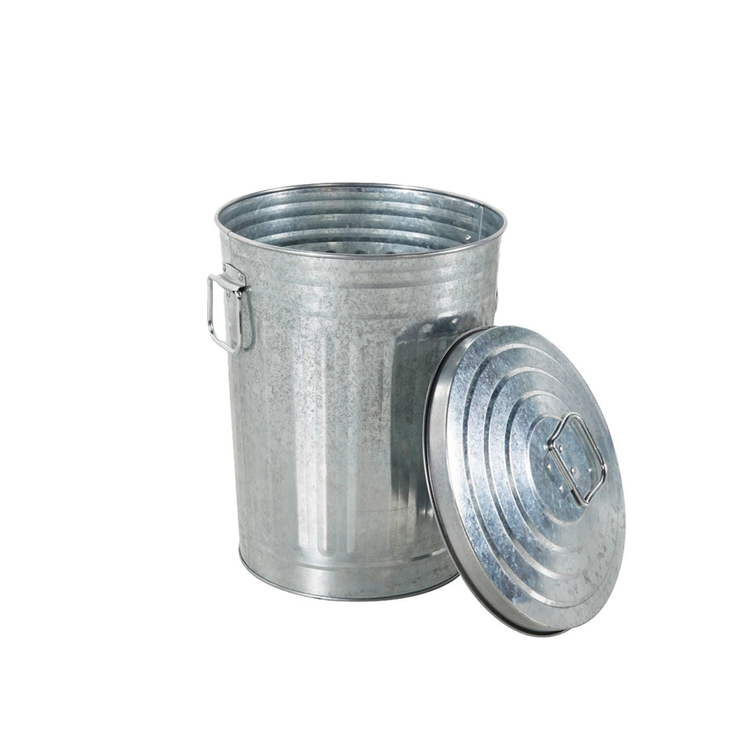 Metall Eimer mit Deckel XXL - Mülltonne - Apfalleimer- Futtertonne - Mülleimer mit Deckel - Feuerton