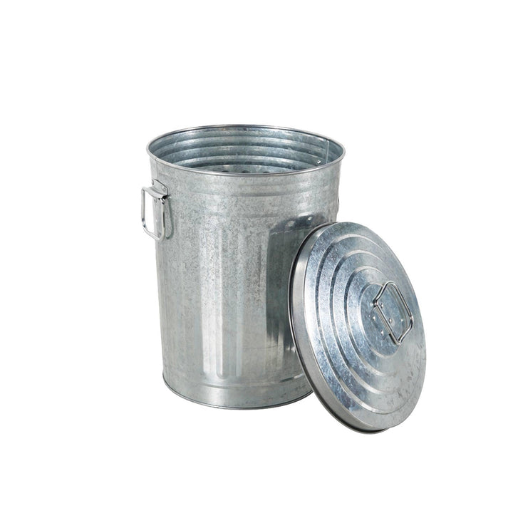 Metall Eimer mit Deckel XXL - Mülltonne - Apfalleimer- Futtertonne - Mülleimer mit Deckel - Feuerton