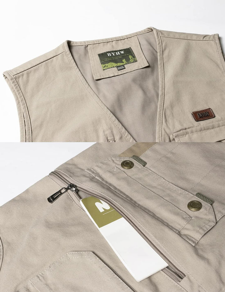 Oralidera Herren Anglerweste Ärmellos Jacke Outdoor Weste Jagdweste Sommer Herrenwesten Sportlich Fo