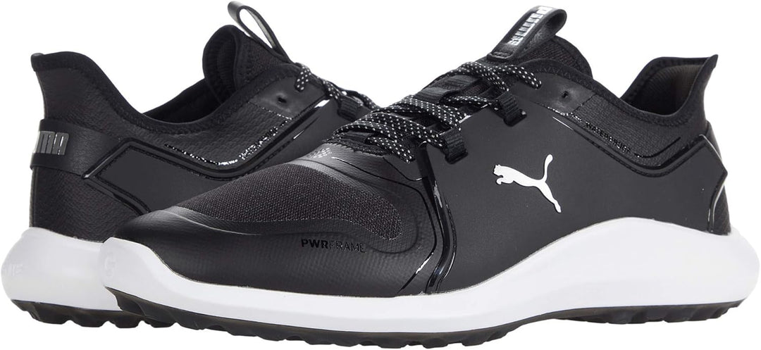 PUMA Herren Ignite Fasten8 Golfschuh 42 EU Puma Black Puma Silver Puma Weiss, 42 EU Puma Black Puma