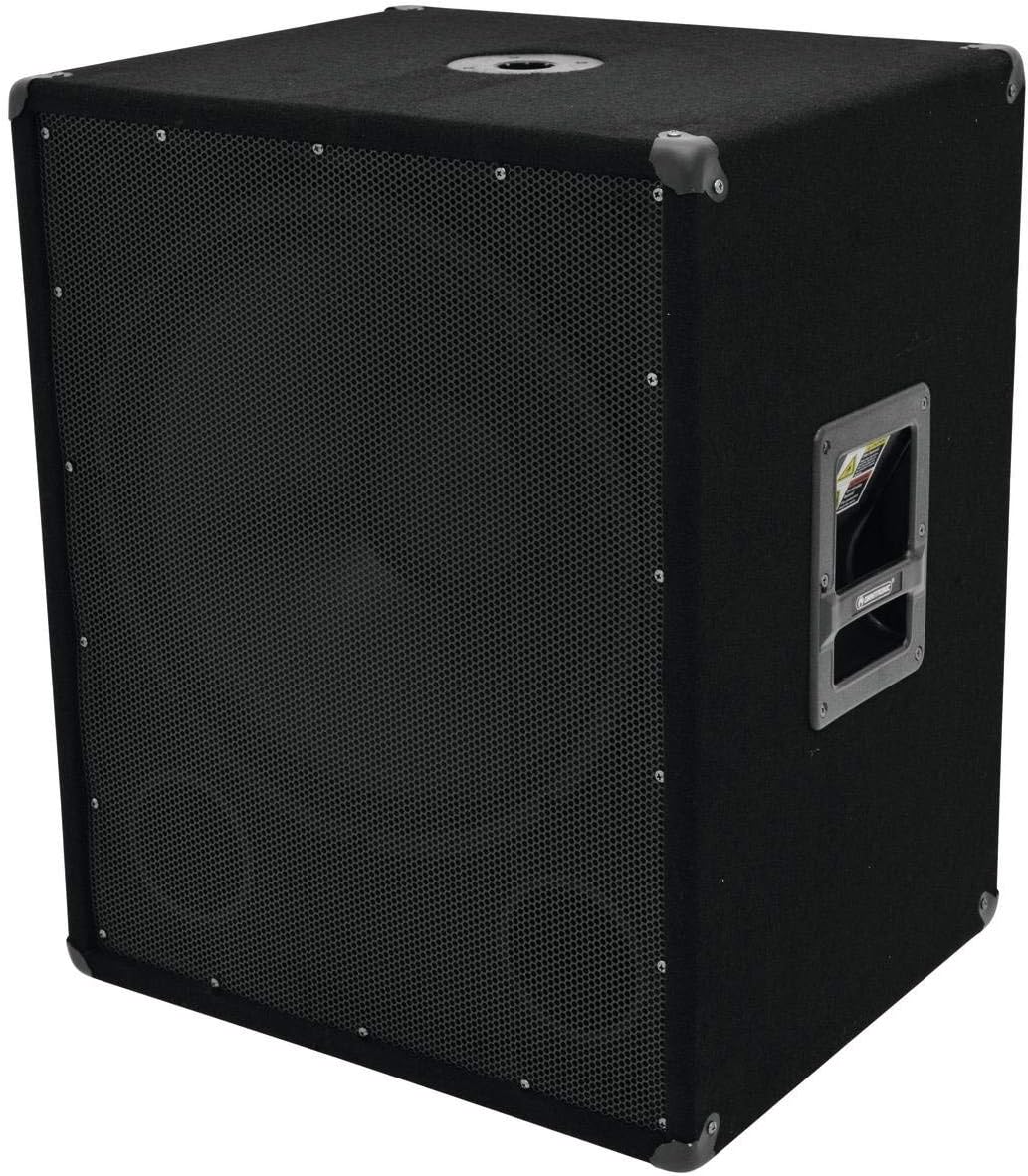 Omnitronic BX-1850 Subwoofer 1200W | 18" Subwoofer mit 1200 Watt Leistung | Druckvolle Bass-Unterstü