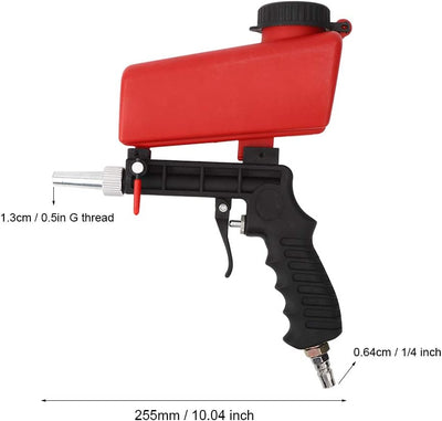 Sandstrahler, tragbarer Mini-Hand-Sandstrahler aus pneumatischem Aluminium zum Sprühpolieren, Grate,