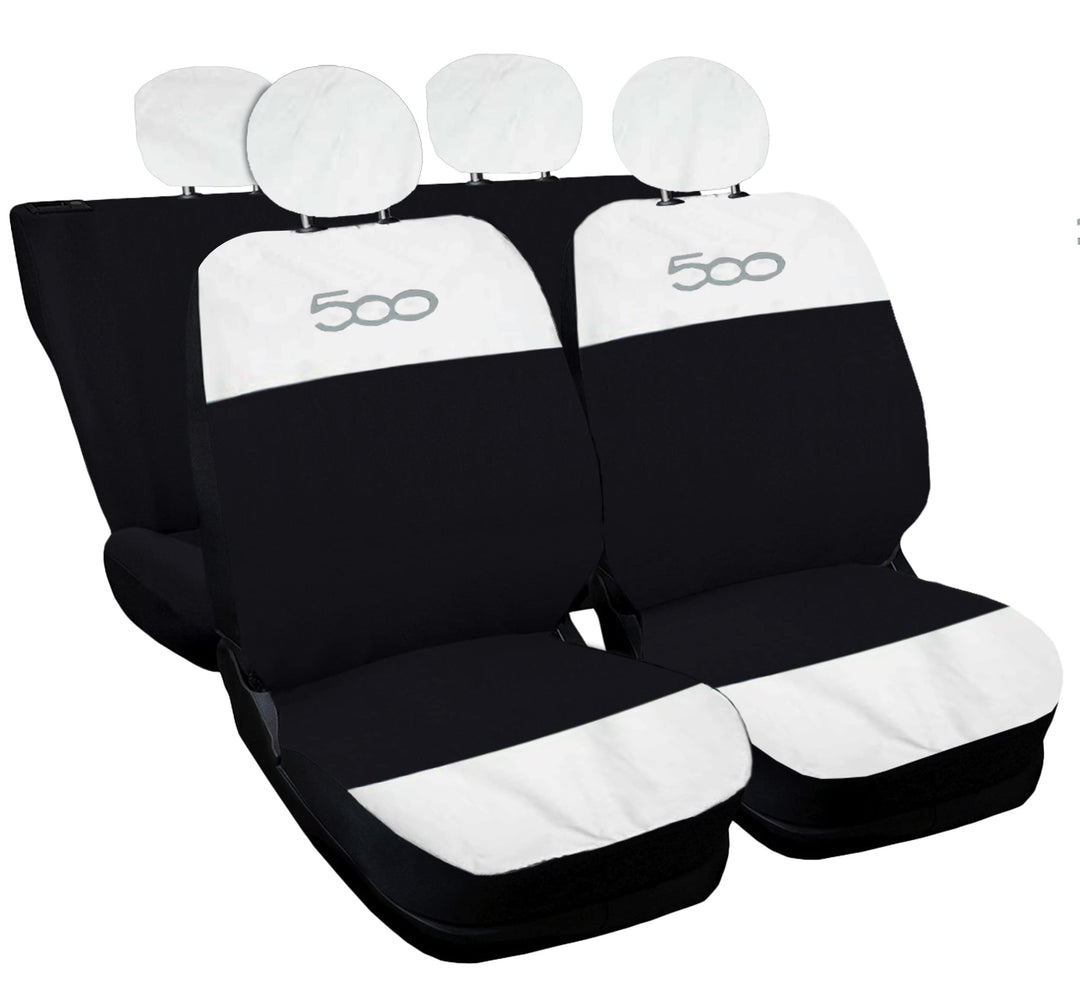Auto Accessori Lupex Autositzbezüge kompatibel mit Cinquecento 500, hergestellt in Italien, Polyeste