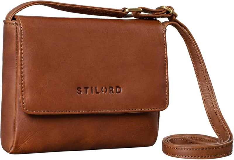 STILORD "Audrey Handtasche Damen Leder Klein Elegante Umhängetasche für Frauen Mini Crossbody Bag Sc