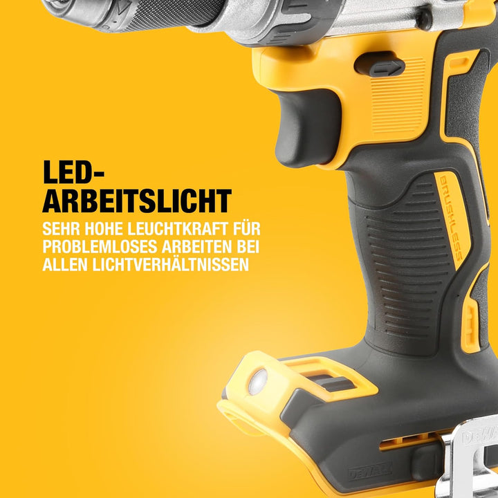 Dewalt 18 Volt 3-Gang Akku-Bohrschrauber DCD991NT (3-Gang Vollmetallgetriebe, bürstenloser Motor, 11