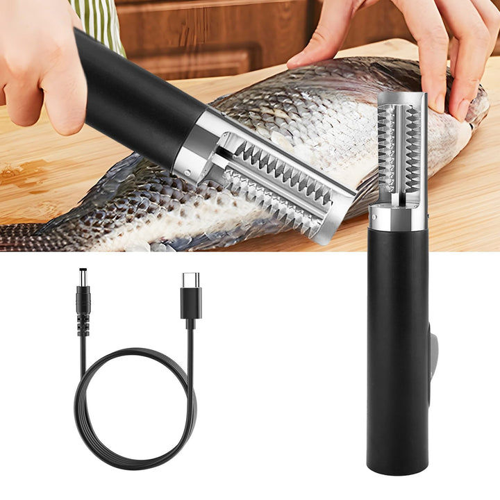Fischentschupper, 125W 3000Mah Fischschupper Elektrischer Edelstahl Wasserdicht Fischentschupper Rei