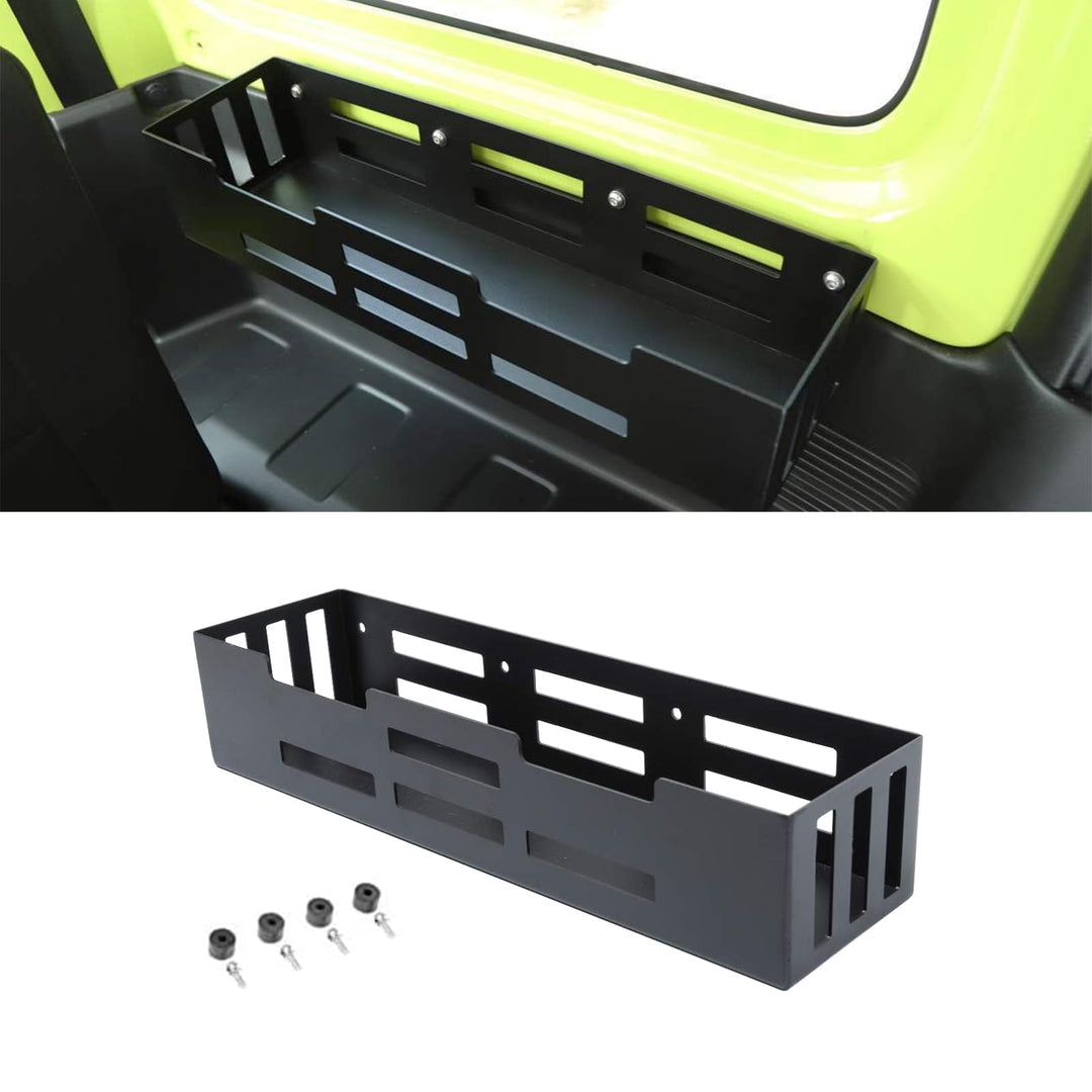 Auto Seiten Kofferraum-Organizer, Heckklappe Ablagebox für Suzuki Jimny JB64 JB74 2019-2024 (Alumini