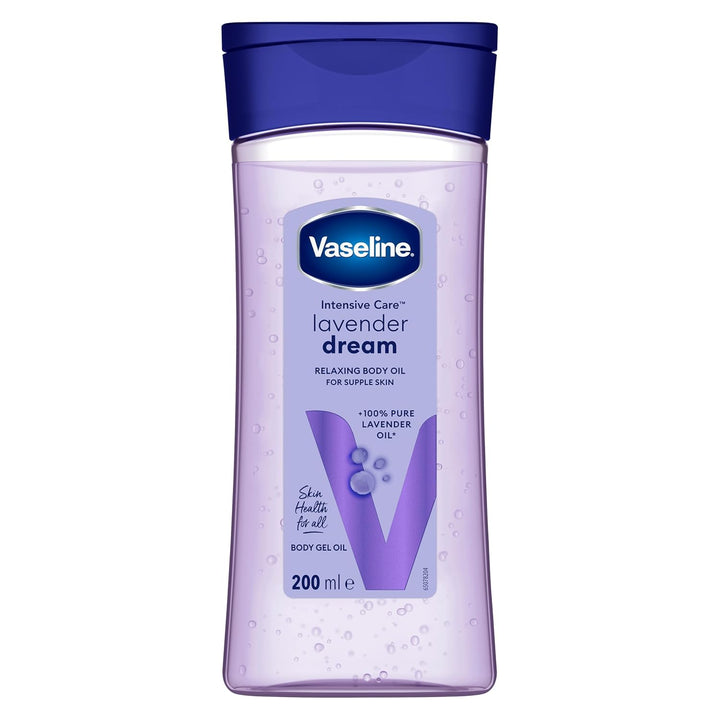 Vaseline Intensive Care Lavender Dream für geschmeidige Haut – Entspannendes Körpergel-Öl mit 100% r