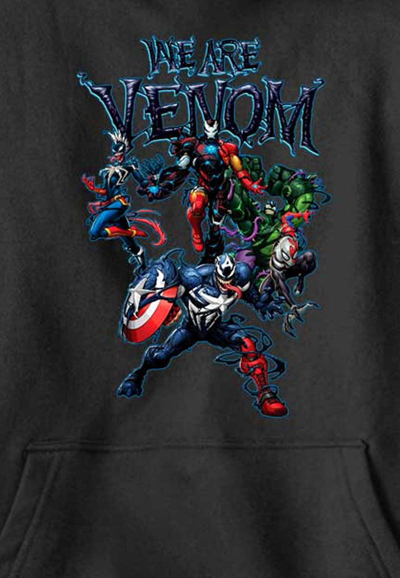 Marvel Jungen Avengers Wir Sind Venom Hoodie, Schwarz, M