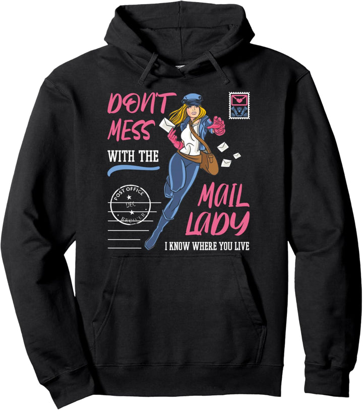 Postkarte mit Coolem Spruch für Postbotin und Briefträgerin Pullover Hoodie