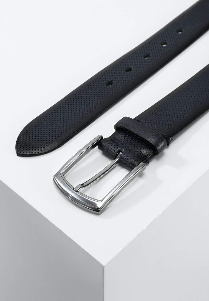 LLOYD-Herren-Voll-Ledergürtel 35 mm perforiert Kanten-Finish 12-NAVY 95