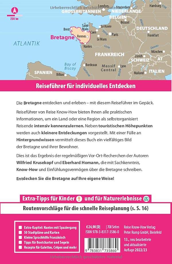 Reise Know-How Reiseführer Bretagne, Taschenbuch