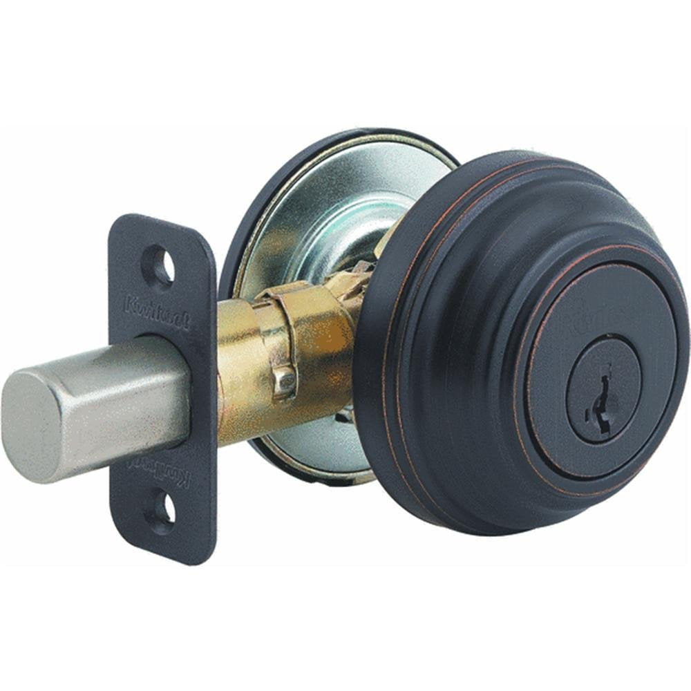 Kwikset 980 Einzylinder-Riegel mit SmartKey® in venezianischer Bronze Venezianische Bronze, Venezian