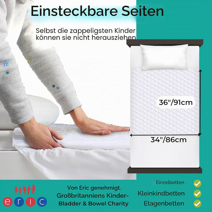 Hygge Sheets® Bettunterlage wasserdicht für Kinder | passend für Baby- & Kinderbett bis 90 cm Breite
