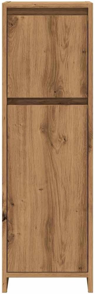 vidaXL Badschrank Artisan-Eiche 30x30x95 cm Holzwerkstoff, Badezimmermöbel, Badschrank, Toilettensch