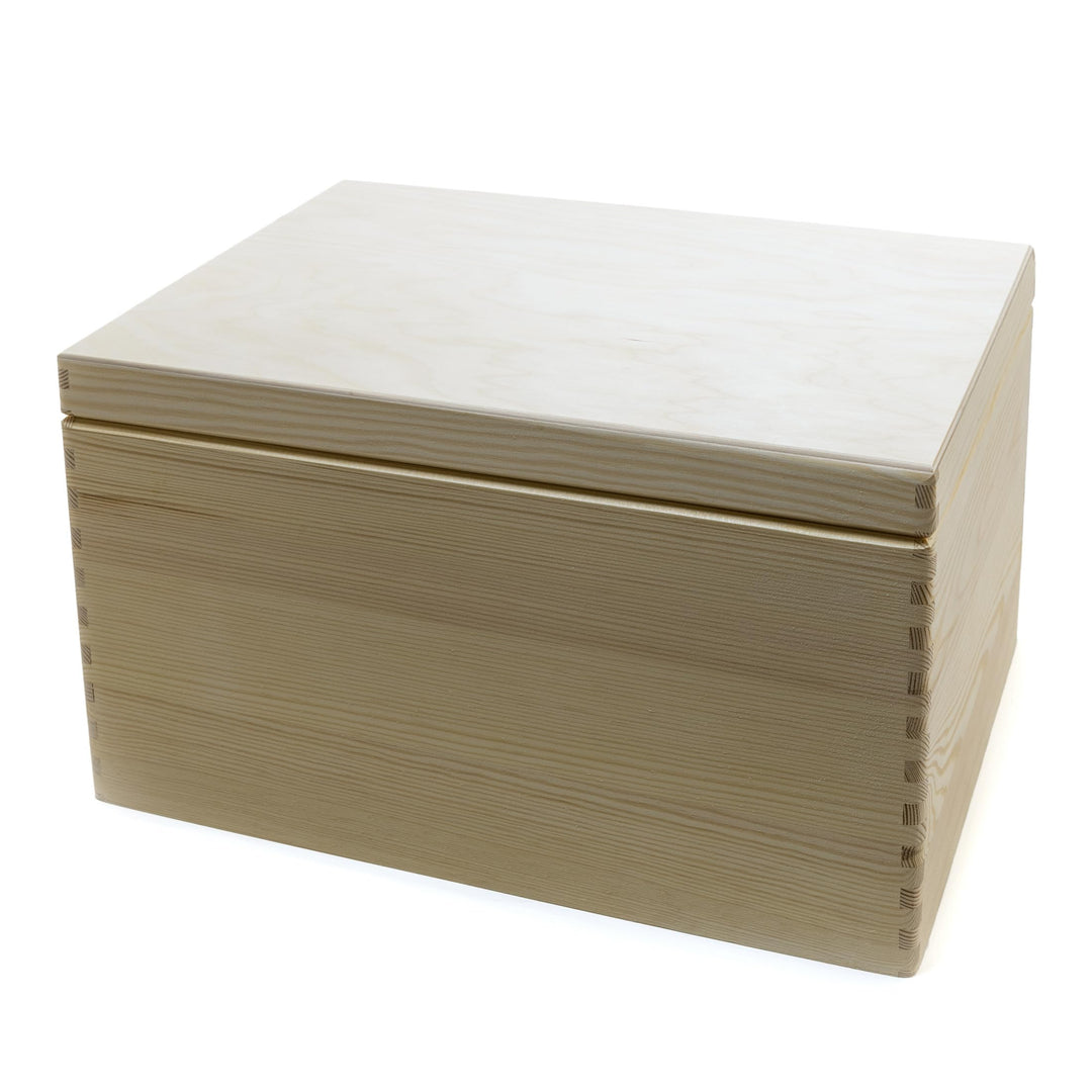 Holzkiste Aufbewahrungskiste Allzweckkiste Spielzeugkiste 40 x 30 x 22 cm Kiste Holz mit Deckel (ohn