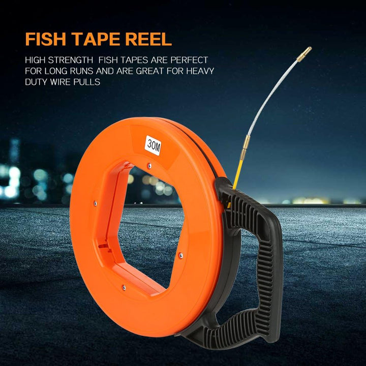 Seller Zum Kabel Ziehen, Fiberglas-Fischband 30 m nichtleitendes Fiberglas-Fischband im Spulendraht-