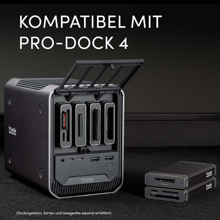 SanDisk PROFESSIONAL PRO-READER CFast, High-Performance Kartenleser für CFast-Karten, kompatibel mit
