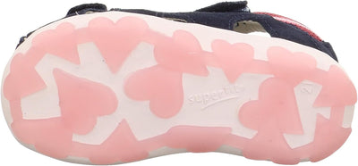 Superfit Mädchen Fanni Sandalen 18 EU Blau Rosa 8010, 18 EU Blau Rosa 8010