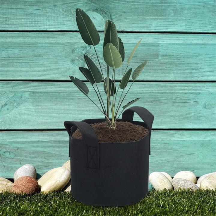 INTIRILIFE 5X Vlies Pflanzsack in 56 Liter - 15 Gallon - 50 x 30 cm – Pflanzen Übertopf aus Vliessto
