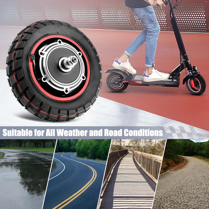E Scooter Motor 48V 800W für Kugoo M4 PRO Hinterrad Motor, 800W Motor mit Reifen Schlauch 80/65-6, H