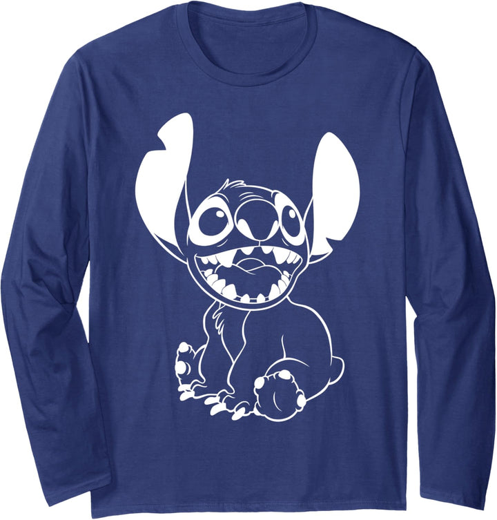 Disney Lilo & Stitch Sit Down Outline Langarmshirt