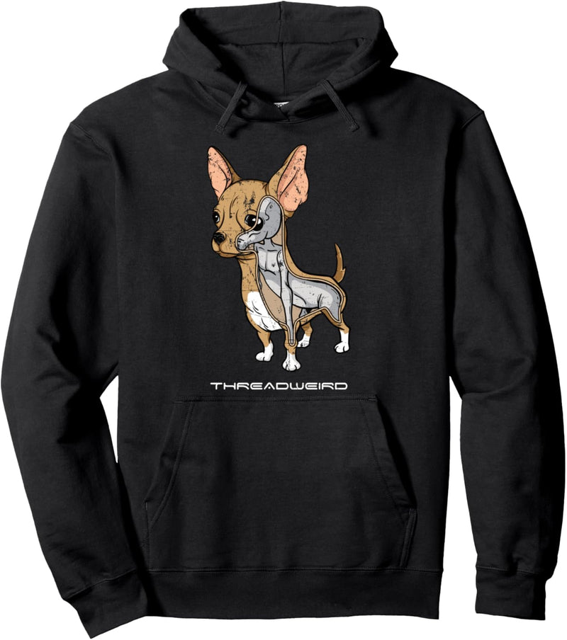 Lustige graue ausländische Chihuahua Pullover Hoodie