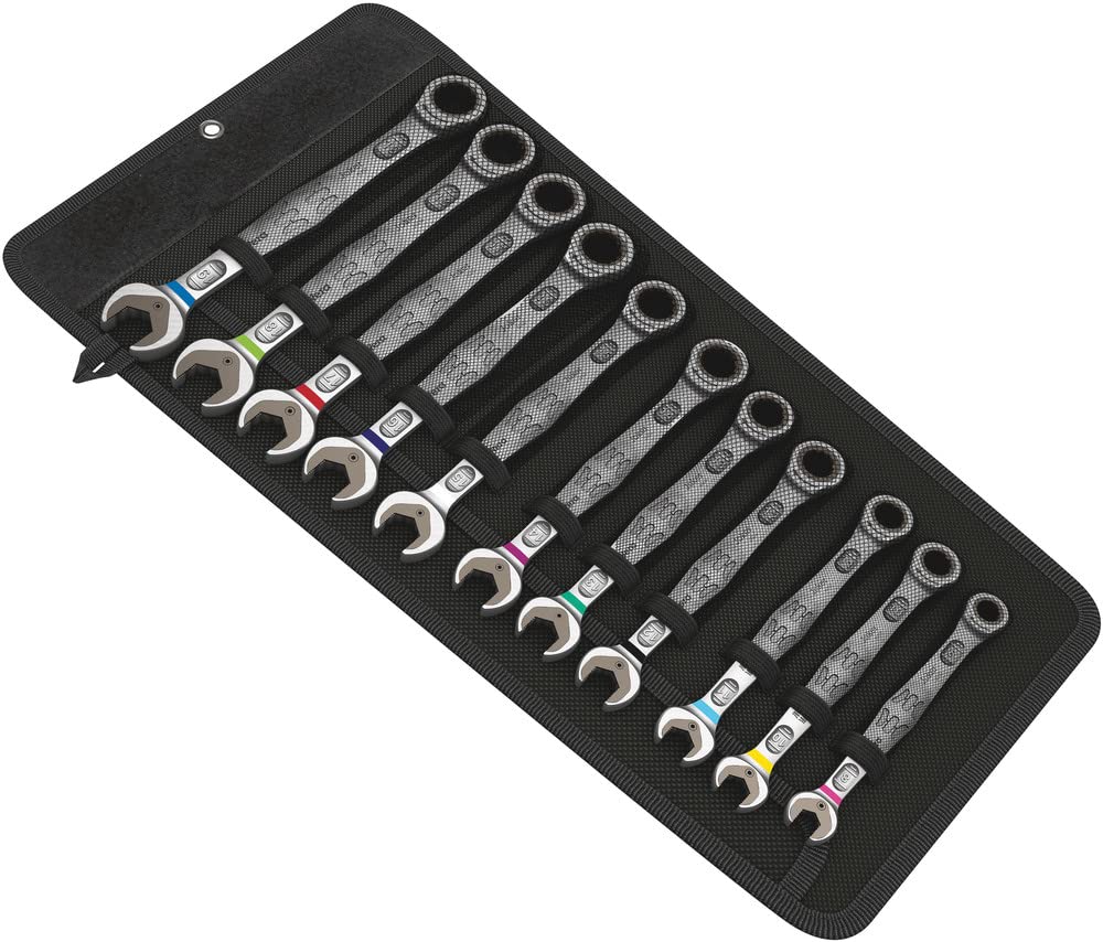 Wera 05020013001 6000 Joker 11 Set 1, Maul-Ringratschenschlüssel-Satz, metrisch, 11-teilig 11-teilig