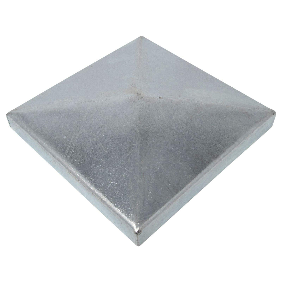8 x SO-TOOLS® Pfostenkappe Pyramide Stahl verzinkt Abdeckkappe für Pfosten 80 x 80 mm 80 x 80 mm (8