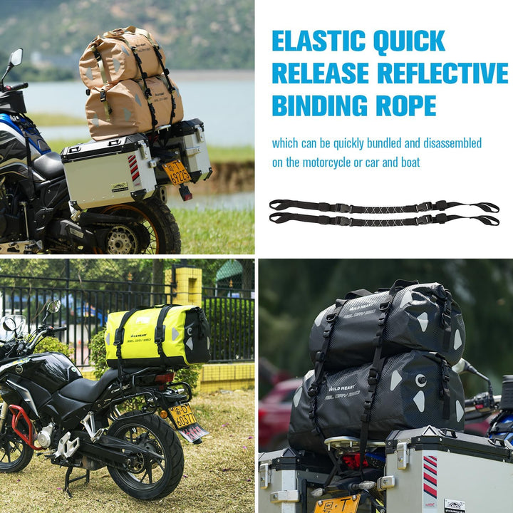 WILD HEART wasserdichte Reisetasche, 40 l 66 l, 100 l, mit verschweissten Nähten, Schultergurten, Ne