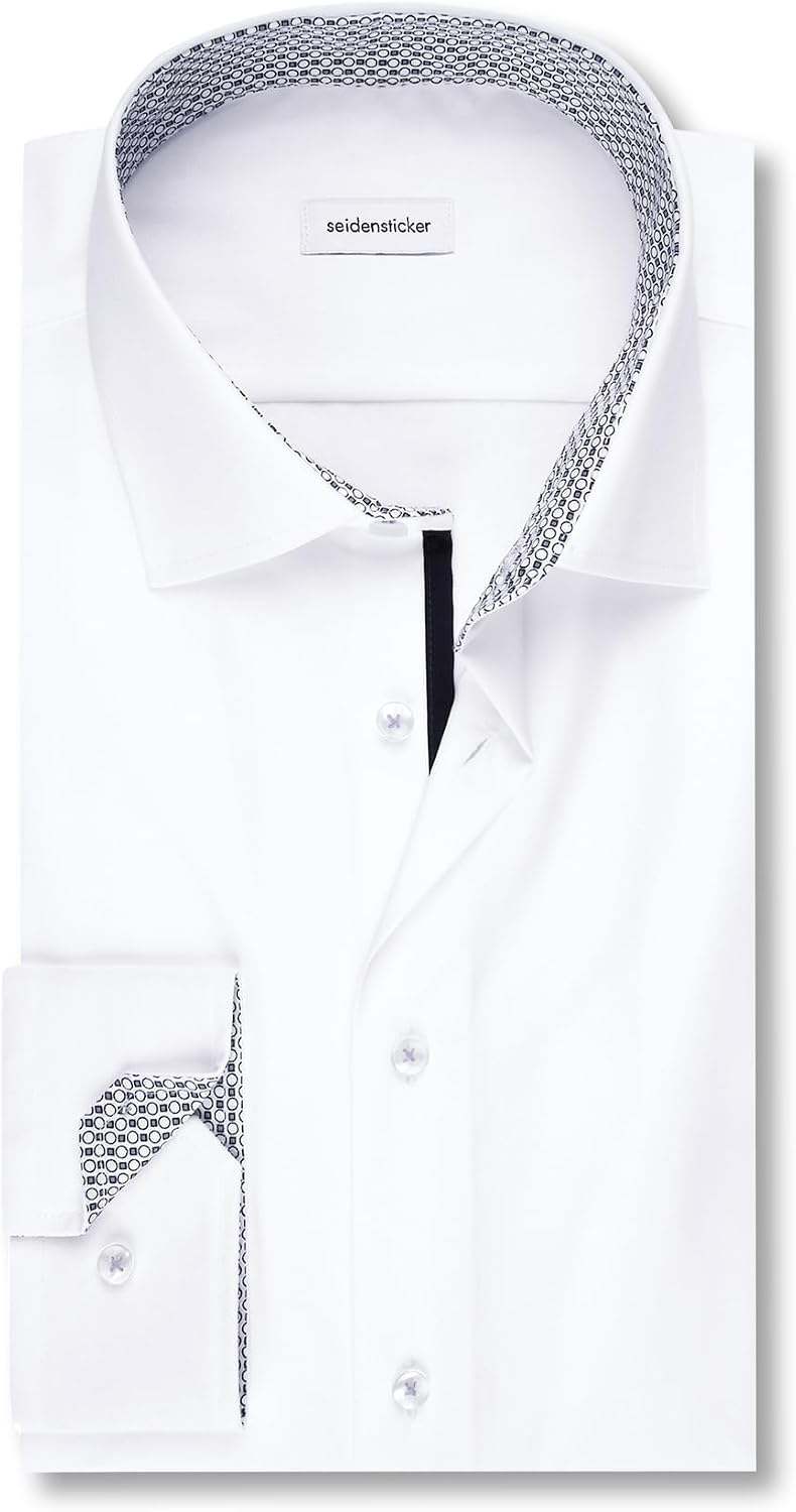 Seidensticker Herren Business-Hemd - Extra Slim Fit - Bügelfrei - Kent-Kragen - Langarm - 100% Baumw