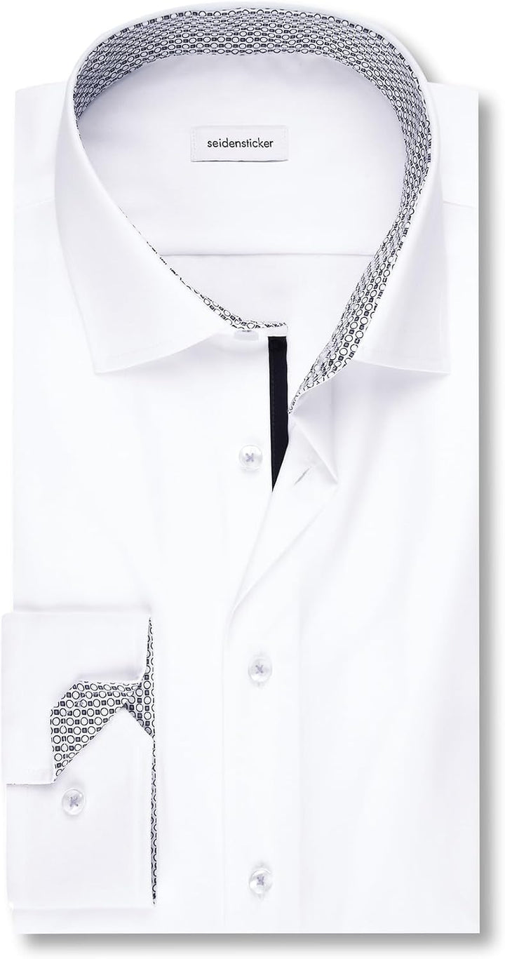 Seidensticker Herren Business-Hemd - Extra Slim Fit - Bügelfrei - Kent-Kragen - Langarm - 100% Baumw