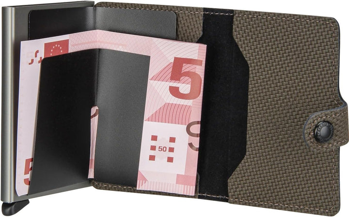 Secrid Unisex-Erwachsene Miniwallet Carbon Khaki Reisezubehör-Brieftasche, Talla única