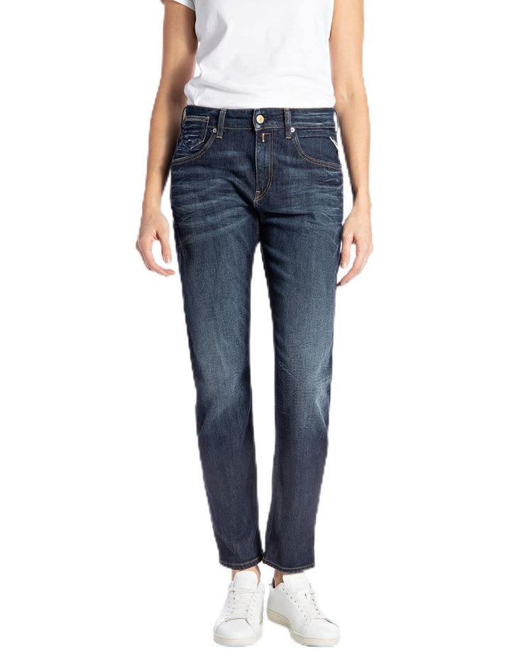 Replay Damen Jeans Marty Boyfit Bio 23W / 30L Dark Blue 007-1, 23W / 30L Dark Blue 007-1