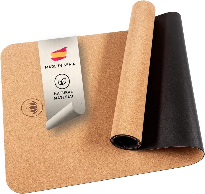 Lotuscrafts Yogamatte ARISE CORK - Rutschfeste Sweat Proof Oberfläche - 100% Recycelbare Materialien