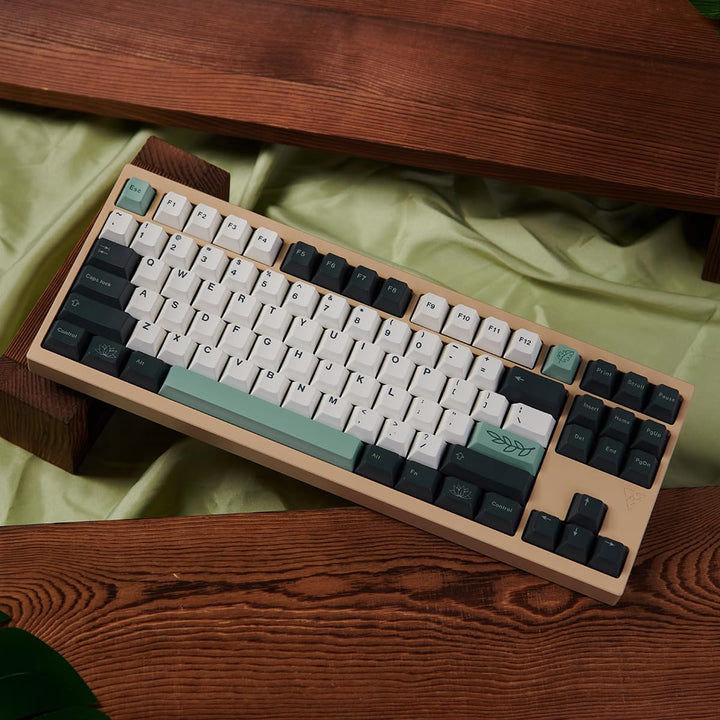 141 Tasten PBT Botanical Keycaps Cherry Profile DYE-SUB Geeignet für 61/64/68/84/87/96/104/108 Mecha