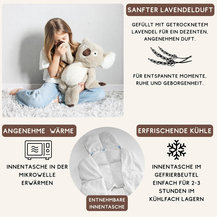 DRACA Weighted Stuffed Animal Gewichtskuscheltier 2,3kg | Gewichtstiere Kinder Weighted Plush | Gewi