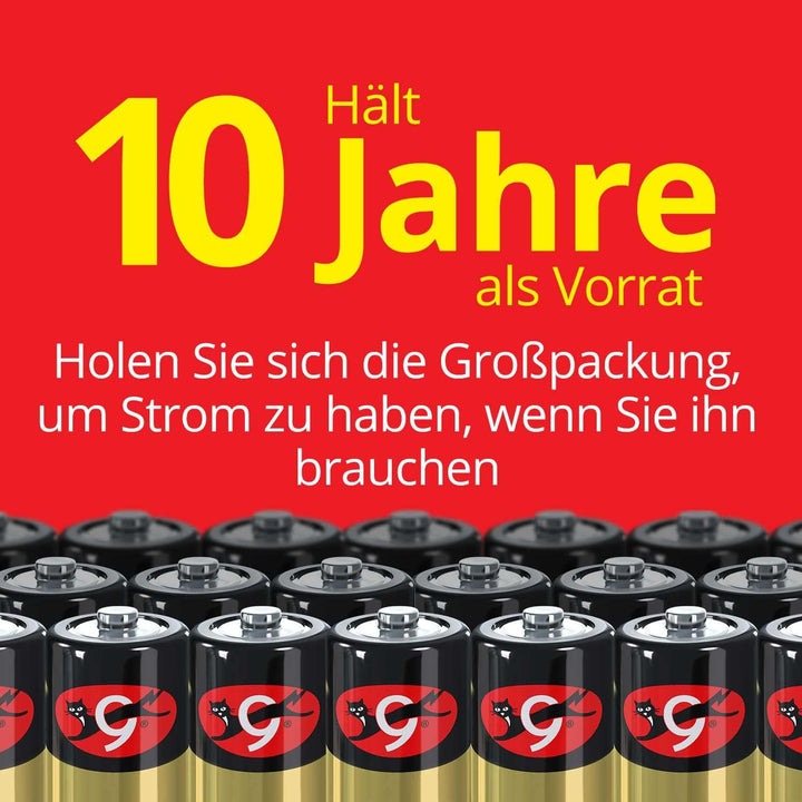 Eveready Gold Alkaline AA-Batterien 40 Stück, Langlebige Doppel-A-Batterien für Haushaltsgeräte + Go