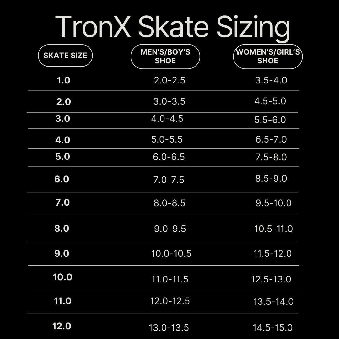 TronX Stryker 3.0 Senior Erwachsene Junior Kinder Inline Roller Hockey-Skates Neu für 2023, Skate Si