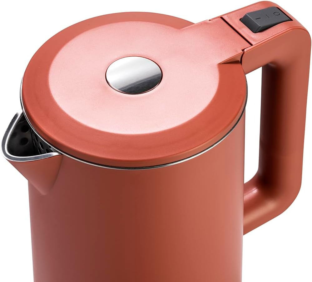 Tognana Iridea, kabelloser Wasserkocher 1,7 l, Kunststoff-Edelstahl, rot 1.7 Liter Rot, 1.7 Liter Ro