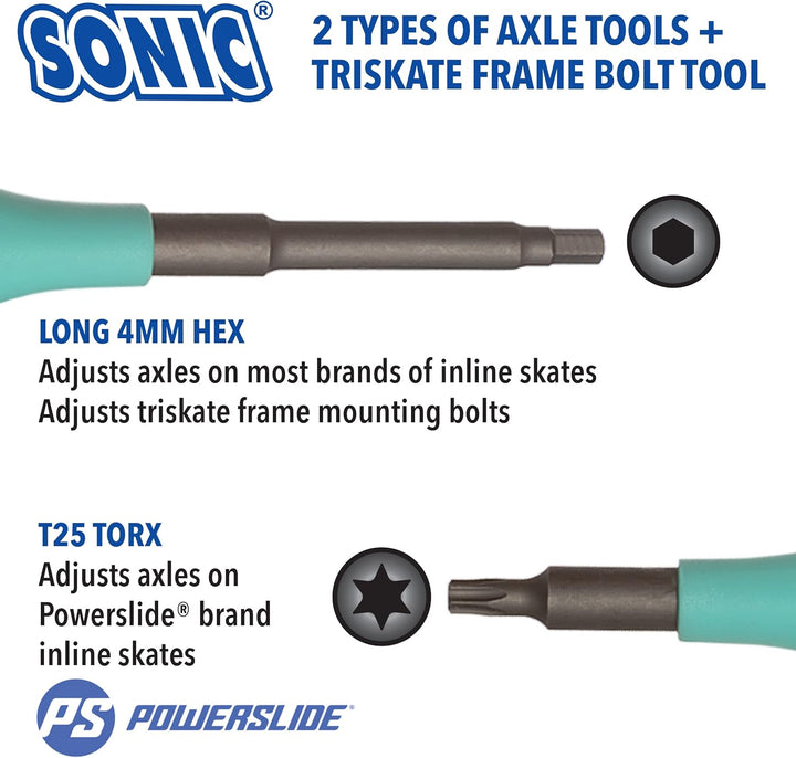 Sonic Pro Inline-Skate-Werkzeug + H (4 mm Sechskant)