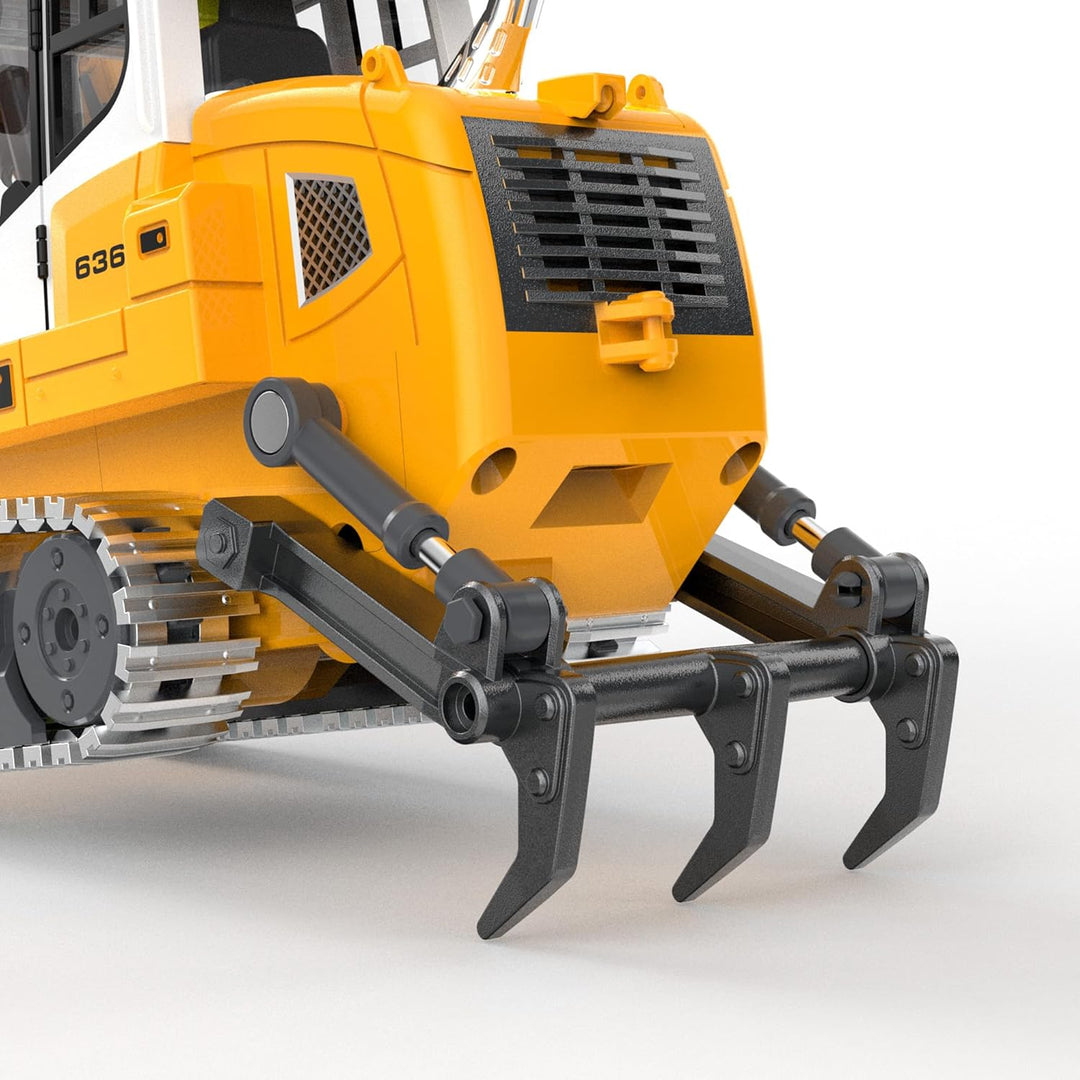 kolegend Profi-Funkfernsteuerung Bulldozer für Erwachsene - Metall-Mikro-Massstab RC-Baumaschine mit