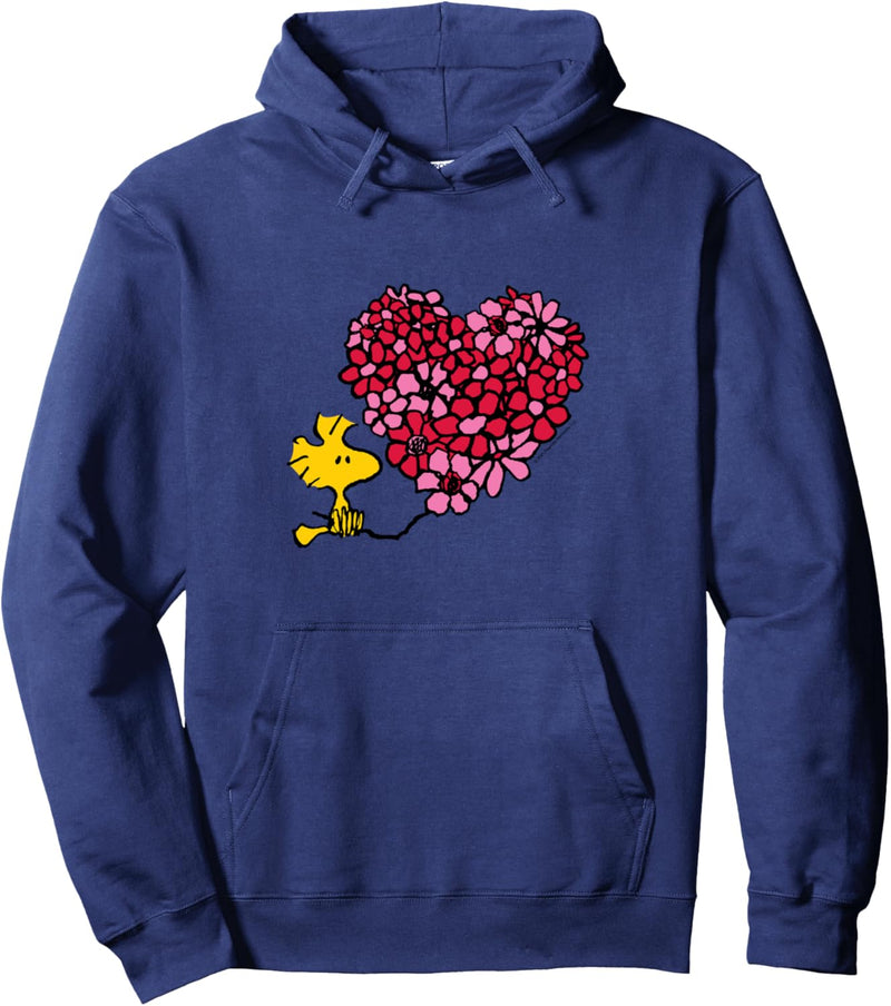 Peanuts - Valentines - Woodstock Floral Heart Pullover Hoodie