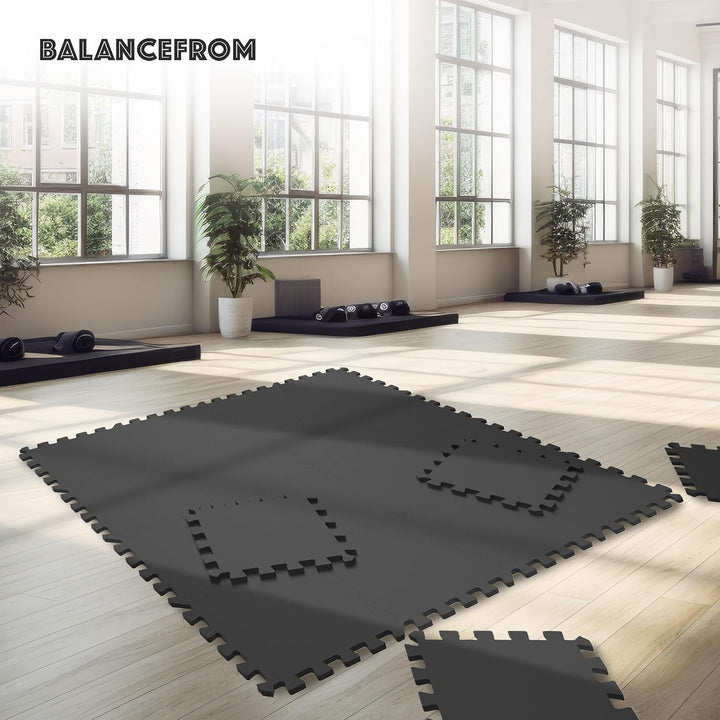 Signature Fitness-Puzzle-Übungsmatte mit ineinandergreifenden EVA-Schaumstofffliesen für MMA, Übunge